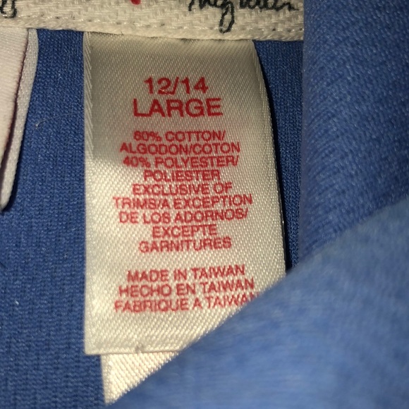 Meg Allen Navy Blue 1/4 Zip Pullover Sweatshirt L - Picture 5 of 8